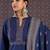 Embroidered Notch Neck Thread Work Pure Cotton Kurta With Trousers & Dupatta
