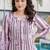 Floral Printed Notch Neck Pure Cotton A-Line Kurta With Trousers
