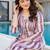 Floral Printed Notch Neck Pure Cotton A-Line Kurta With Trousers