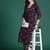 Floral Printed Beads & Stones Pure Cotton Kurta with Trousers