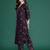 Floral Printed Beads & Stones Pure Cotton Kurta with Trousers
