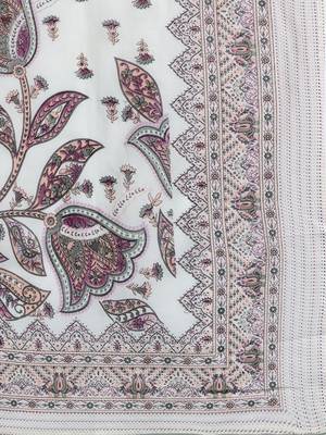 Floral Embroidered Pure Cotton Kurta with Trousers & Dupatta 4