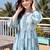 Women Floral Printed Empire Thread Work Pure Cotton Kurta with Palazzos