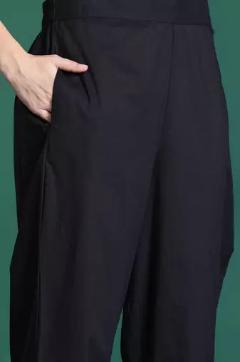 Floral Embroidered Pure Cotton Kurta with Trousers & Dupatta