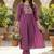 Women Ethnic Motifs Embroidered Panelled Thread Work Pure Cotton Kurta with Trousers