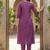 Women Ethnic Motifs Embroidered Panelled Thread Work Pure Cotton Kurta with Trousers