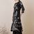Ethnic Motifs Printed Round Neck Sequinned Straight Kurta With Palazzos