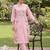 Women Floral Embroidered Regular Thread Work Pure Cotton Kurta with Trousers