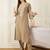 Floral Printed Thread Work Pure Cotton Kurta With Palazzos