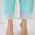Floral Yoke Design Liva Straight Kurta With Trousers & Dupatta
