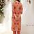 Women Ethnic Motifs Printed Regular Pure Cotton Kurta with Trousers