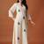 Women Embroidered Regular Thread Work Pure Cotton Kurta with Palazzos