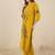 Floral Embroidered Round Neck Thread Work Pure Cotton Straight Kurta & Trousers
