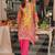Women Ethnic Motifs Printed Regular Mirror Work Kurta with Palazzos & With Dupatta