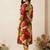 Women Printed Pleated Pure Cotton Kurta with Trousers
