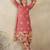 Floral Printed Round Neck Sequinned Pure Cotton Kurta With Trousers