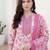 Women Floral Printed Regular Beads and Stones Kurta with Trousers & With Dupatta