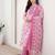 Women Floral Printed Regular Beads and Stones Kurta with Trousers & With Dupatta