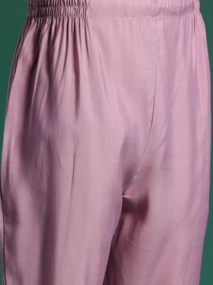 Ethnic Motifs Embroidered Sequinned Kurta With Trousers & Dupatta 3