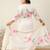Plus Size Floral Printed Regular Linen Kurta with Trousers & With Dupatta