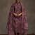 Floral Embroidered Thread Work Chanderi Cotton Kurta with Trousers & Dupatta