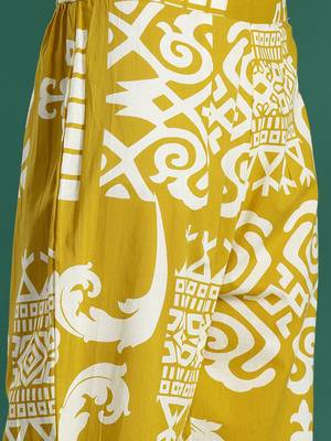 Tribal Printed Pure Cotton Fusion Kurta with Trousers 3