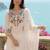 Women Floral Embroidered Regular Thread Work Pure Cotton Kurta with Trousers & With Dupatta