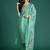 Floral Printed Thread Work Chanderi Silk Kurta with Trousers & Dupatta