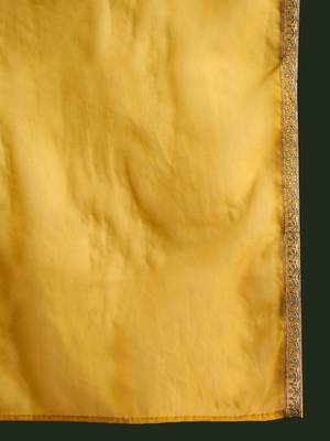 Ethnic Motifs Embroidered Sequinned Kurta With Trousers & Dupatta 5