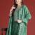 Floral Embroidered Sequinned Kurta with Trousers & With Dupatta