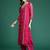 Ethnic Motifs Embroidered Regular Silk Chiffon Kurta with Trousers & Dupatta