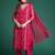 Ethnic Motifs Embroidered Regular Silk Chiffon Kurta with Trousers & Dupatta