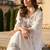 Floral Embroidered Thread Work Pure Cotton Straight Kurta With Trousers & Dupatta