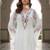Floral Embroidered Thread Work Pure Cotton Straight Kurta With Trousers & Dupatta