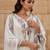 Floral Embroidered Thread Work Pure Cotton Straight Kurta With Trousers & Dupatta