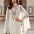 Floral Embroidered Thread Work Pure Cotton Straight Kurta With Trousers & Dupatta