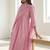 Women Yoke Design Tiered Thread Work Pure Cotton Kurta with Trousers & With Dupatta