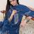 Ethnic Motifs Embroidered Thread Work Pure Cotton Kurta With Trousers & Dupatta