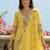 Women Floral Embroidered Regular Thread Work Pure Cotton Kurta with Trousers & With Dupatta