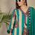 Women Floral Printed Pure Cotton V-Neck Kurta with Trousers & With Dupatta