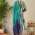 Women Floral Printed Pure Cotton V-Neck Kurta with Trousers & With Dupatta