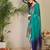 Women Floral Printed Pure Cotton V-Neck Kurta with Trousers & With Dupatta