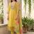 Women Floral Embroidered Regular Thread Work Pure Cotton Kurta with Trousers & With Dupatta
