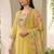 Women Floral Embroidered Regular Thread Work Pure Cotton Kurta with Trousers & With Dupatta