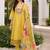 Women Floral Embroidered Regular Thread Work Pure Cotton Kurta with Trousers & With Dupatta