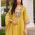 Women Floral Embroidered Regular Thread Work Pure Cotton Kurta with Trousers & With Dupatta