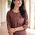 Women Floral Embroidered Regular Thread Work Kurta with Palazzos