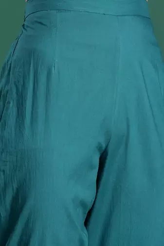 Floral Printed Pure Cotton Kurta with Trousers & Dupatta