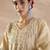 Floral Embroidered V-Neck Thread Work Pure Cotton Kurta With Trousers & Dupatta