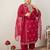 Plus Size Ethnic Motifs Embroidered Regular Kurta with Trousers & With Dupatta